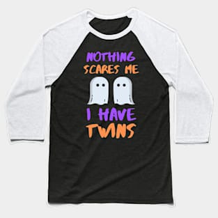 LAZY HALLOWEEN COSTUME NOTHING SCARES ME TWINS Baseball T-Shirt